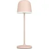 Image de Eglo Lampe de table extérieure Mannera, lampe de chevet LED dimmable sans fil, USB, luminaire d’extérieur tactile en métal couleur sable et plastique blanc, blanc chaud, IP54