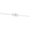 Image de Eglo Applique murale intérieure LED Verdello, lampe miroir réglable pour salle de bains et couloir, luminaire en plastique blanc et aspect chromé, blanc chaud-froid, IP44