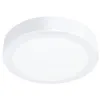 Image de Eglo LED Plafonnier Fueva 5, Ø 16 cm, lampe plafond dimmable, luminaire métal et plastique blanc, 1350 lumens, blanc chaud