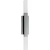 Image de Eglo Applique murale intérieure LED Alcudia, lampe miroir up et down, luminaire pour salle de bains et couloir, spot en métal aspect chromé et plastique opaque, blanc chaud, IP44