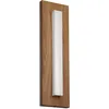 Image de EGLO Applique murale extérieure LED Binetto, lampe de façade rectangulaire, luminaire d extérieur en métal effet bois, éclairage blanc chaud, IP44