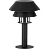 Image de Eglo Borne lumineuse Chiappera, potelet éclairage extérieur pour chemin, jardin et terrasse, luminaire d’extérieur en métal noir et verre transparent, lampe de pilier avec douille E27, IP65