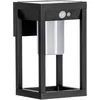 Image de EGLO Applique murale LED solaire Martano, éclairage extérieur avec détecteur de mouvement, lampe de façade, luminaire d extérieur en aluminium noir et plastique blanc, IP44