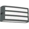 Image de Eglo Applique murale extérieure Camarda, lampe de façade rectangulaire, luminaire d extérieur en métal anthracite, éclairage avec douille E27, IP54