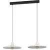 Image de Eglo Suspension luminaire Miniere, lustre à 2 lampes pour salon et salle à manger, lampe de plafond suspendue en métal gris, douille E27, 100 cm