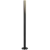 Image de Eglo Lampadaire de sol Barbotto, luminaire élégant sur pied, lampe de salon à pied en acier noir et bois naturel, blanc chaud, 137 cm