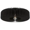 Image de Eglo Plafonnier Palombaia, lampe de plafond ronde, luminaire en saillie pour chambre et salon, bois noir, douille E27, Ø 50 cm