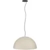 Image de Eglo Suspension luminaire Gaetano 1, lustre pour salon et salle à manger, lampe de plafond suspendue en métal noir et couleur sable, douille E27, Ø 53,5 cm