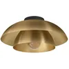 Image de Eglo Plafonnier Cenciara, lampe de plafond élégante, luminaire en saillie pour chambre et salon, métal couleur laiton, douille E27, Ø 40 cm