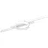 Image de Eglo Panneau LED Amandolo, plafonnier dimmable avec télécommande, lampe de plafond géométrique pour salon et bureau, métal blanc, blanc chaud - froid, rétro-éclairage RGB