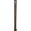 Image de Eglo Lampdaire extérieur Helsinki, lampe sur pied avec détecteur de mouvement, éclairage d'extérieur pour jardin et terrasse, acier inoxydable brun rouille, IP44, H 110 cm, E27