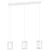 Image de Eglo connect.z Suspension luminaire LED connecté Chiusello-Z, lustre suspendu à 3 lampes en métal blanc et verre, ZigBee, app et Alexa, blanc chaud   froid, RGB, intensité lumineuse variable