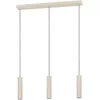 Image de Eglo Suspension luminaire LED Caminia, lampe à susprendre pour table à manger, lustre chambre et salle à manger à 3 lampes, métal beige et doré, ampoule GU10, blanc chaud