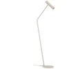 Image de Eglo Lampadaire sur pied LED Caminia, lampe de salon élégante avec spot orientable, luminaire intérieur en métal couleur sable et doré, lampe de lecture avec ampoule GU10, blanc chaud