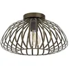 Image de Eglo Plafonnier Espinal, lampe plafond salon, luminaire chambre métal bronze, douille E27, Ø 43 cm