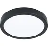 Image de Eglo connect.z Smart Home Plafonnier de salle de bain LED Fueva 6-Z, ZigBee, app et commande vocale Alexa, blanc chaud - blanc froid, RGB, luminaire à intensité variable, noir, IP44, Ø 21 cm