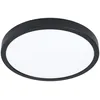 Image de Eglo connect.z Smart Home Plafonnier de salle de bain LED Fueva 6-Z, ZigBee, app et commande vocale Alexa, blanc chaud -blanc froid, RGB, luminaire à intensité variable, noir, IP44, Ø 28 cm