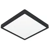 Image de Eglo connect.z Plafonnier LED connecté pour salle de bains Fueva 6-Z, 39 x 39 cm, ZigBee, App et commande vocale Alexa, blanc chaud-blanc froid, intensité lumineuse variable, noir, IP44