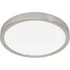 Image de Eglo connect.z Plafonnier LED connecté pour salle de bains Fueva 6-Z, Ø 27,8 cm, ZigBee, App et commande vocale Alexa, blanc chaud froid, intensité lumineuse variable, aspect argenté, IP44