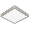 Image de Eglo connect.z Plafonnier LED connecté pour salle de bains Fueva 6-Z, 22 x 22 cm, ZigBee, App et commande vocale Alexa, blanc chaud froid, intensité lumineuse variable, aspect argenté, IP44