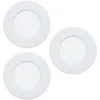 Image de Eglo connect.z Lot de 3 spots LED connectés Fueva 6-Z, Ø 8,6 cm, lampe encastrée ZigBee pour salle de bains, app et commande vocale Alexa, RGB, blanc chaud   froid, dimmable, blanc, IP44