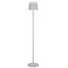 Image de Eglo Lampadaire LED rechargeable sans fil Mannera-L, lampe sur pied extérieure et intérieure, luminaire tactile à intensité variable, acier gris, blanc chaud-froid, IP54