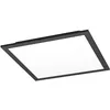 Image de Eglo Panneau LED connect.z Moradillo-Z 30x30 cm, plafonnier ZigBee, Matter, app et commande vocale Alexa, blanc chaud-froid, RGB, dimmable, lampe de plafond noire