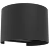 Image de EGLO Applique murale extérieure LED Calpino 3, lampe terrasse avec éclairage intdirect, luminaire d'extérieur en aluminium noir, spot blanc chaud, IP54