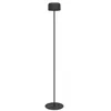 Image de Eglo Lampadaire solaire Roccanova, lampe sur pied extérieure sans fil, luminaire tactile à intensité variable, pour terrasse et balcon, acier noir, blanc chaud, IP44