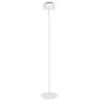 Image de Eglo Lampadaire solaire Roccanova, lampe sur pied extérieure sans fil, luminaire tactile à intensité variable, pour terrasse et balcon, acier blanc, blanc chaud, IP44