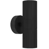 Image de Eglo Applique murale extérieure Tomelloso, lampe terrasse avec éclairage intdirect vers le haut et bas, luminaire d'extérieur, spot en aluminium anthracite, douille GU10, IP44