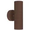 Image de Eglo Applique murale extérieure Tomelloso, lampe terrasse avec éclairage intdirect vers le haut et bas, luminaire d'extérieur, spot en aluminium couleur rouille, douille GU10, IP44