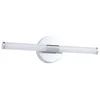 Image de Eglo LED Applique miroir Ramola, lampe salle de bain, métal chrome et plastique blanc, blanc chaud-froid, IP44, L 45 cm
