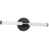 Image de Eglo LED Applique miroir Ramola, lampe salle de bain, métal noir et plastique blanc, blanc chaud à froid, IP44, L 45 cm