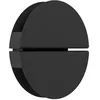 Image de Eglo Applique murale extérieure LED Vascella, lampe terrasse avec éclairage intdirect, luminaire d'extérieur rond, spot en acier inoxydable noir, blanc chaud - froid, IP44, Ø 18 cm