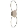 Image de Eglo Applique murale LED Venticello, lampe intérieure, pour chambre, avec deux anneaux LED, métal couleur sable, blanc chaud