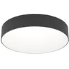Image de Eglo connect.z plafonnier LED Gallizzi-Z Ø 39 cm ZigBee mat commande app et vocale Alexa blanc chaud-froid RGB dimmable lampe plafond noir