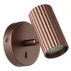 Image de Eglo Applique murale intérieure Portillo, luminaire avec spot orientable, lampe de lecture en métal bronze, douille GU10