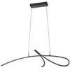 Image de Eglo Luminaire suspension LED Cardoncito, lampe de plafond suspendue pour salle à manger, plafonnier avec interrupteur DIP, métal noir, blanc chaud froid, 2400 lumens