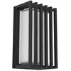 Image de Eglo Applique murale LED extérieure Grottazzolina, lampe d'extérieur, luminaire avec lamelles en aluminium noir, blanc chaud - neutre - froid, IP65