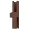 Image de Eglo Applique murale LED extérieure Montelauro, lampe d'extérieur rotative, éclairage façade en alu couleur rouille, blanc chaud - neutre - froid, IP65
