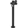 Image de Eglo Lampadaire extérieur LED Fossignano, lampe sur pied avec spot orientable, luminaire jardin, borne en aluminium noir, IP44, lumière chaude, 70 cm