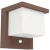 Image de Eglo Applique murale extérieure solaire Frigento, 700 lumens, lampe LED d'extérieur avec détecteur de mouvement, plastique rouille blanc, blanc chaud, IP44