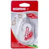 Image de Kores - Rouleau de Ruban Correcteur Rechargeable pour Étudiants et Adultes, Ruban Correcteur Sec sans Pelage avec Forme Ergonomique, Fournitures Scolaires et de Bureau, Paquet Unique, 10m x 4,2 mm