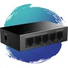 Image de STRONG - Switch Ethernet SW5000M - 5 Ports Gigabit Ethernet : 10/100/1000 Mbps - Alimentation Externe - pour Extension de Réseau Bureau & Domicile - Facile à Installer - Boitier Métal Noir