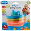 Image de Playgro Bateaux de Bain, 3 Pièces, Sans BPA, Dès 6 Mois, Bright Baby Boats, bleu/rouge/jaune, 40146