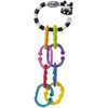 Image de Playgro Anneau de Dentition et Hochet Zèbre, 9 Pièces, À partir de 3 Mois, Zebra 9 Links Pack, Multicolore, 40141