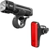 Image de Knog Blinder 1400 et Blinder R-150 Ensemble de feux de vélo à DEL rechargeables par USB, 1400 lumens avant et arrière 150 lumens, 6 + 1 modes d'éclairage, étanchéité IP67, corps compact en aluminium