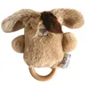 Image de Hochet chien avec anneau dentition bois Miel