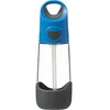 Image de b.box Bottle with Straw gourde avec paille Blue Gray 1 pcs